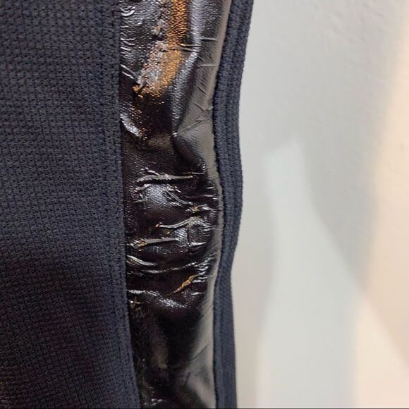 No Ka’ Oi Black Ecno Pants Tuxedo Stripe Leggings Tights Textured NWT Size XS/S - Picture 3 of 10